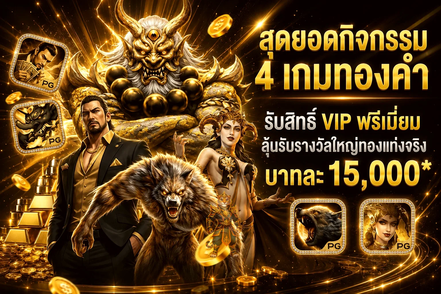 กิจกรรมเกมออนไลน์และค่าย PG Soft บน VF238